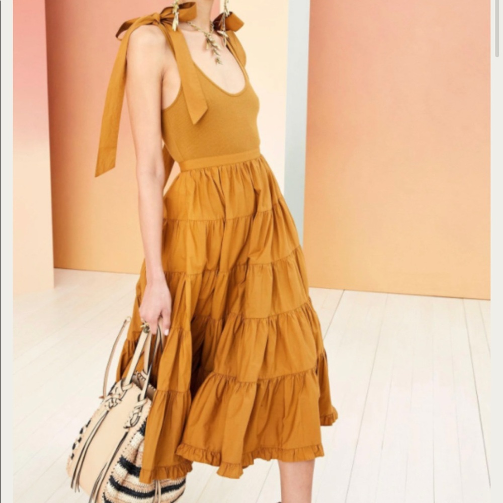 Ulla Johnson Hope Sleeveless Tiered Midi Dress size L *BRAND NEW UNWORN!*